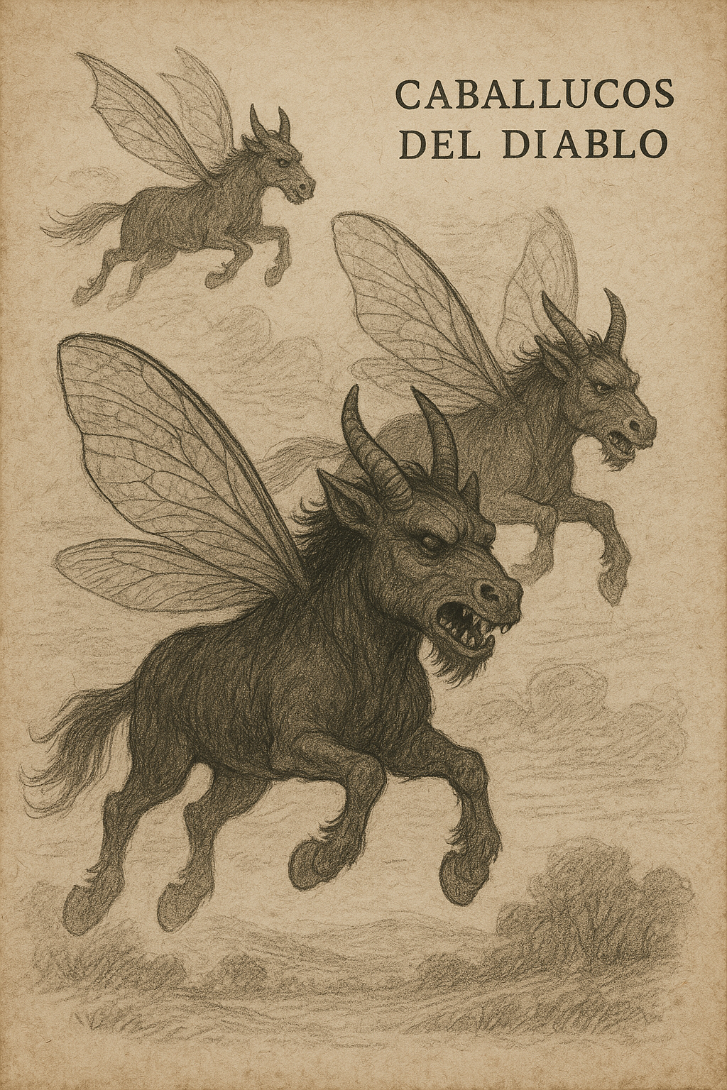 Ilustración de los Caballucos del Diablo