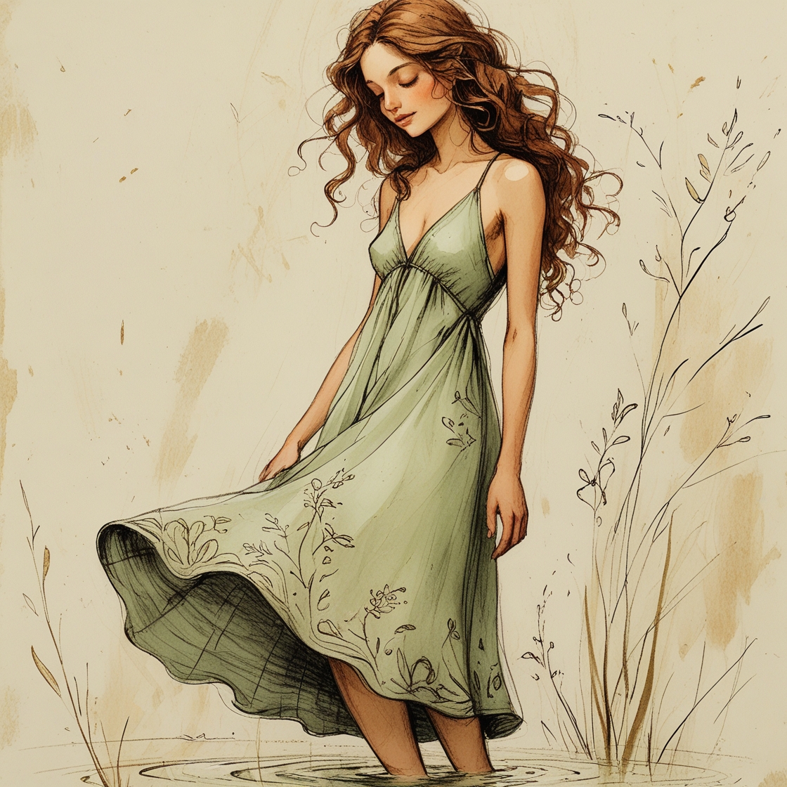 Representación artística de una Lamia