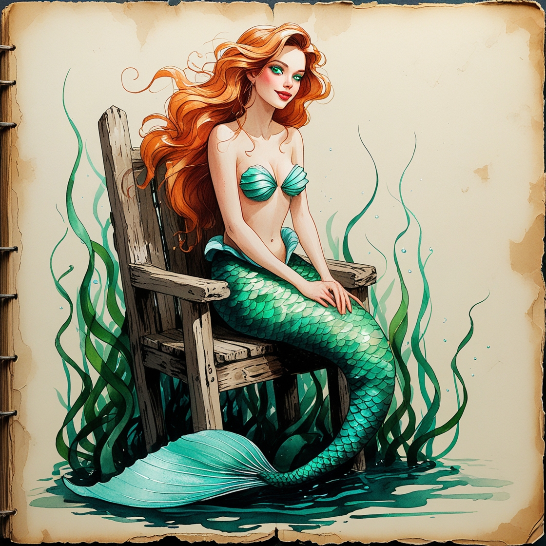 Representación artística de una Lamia