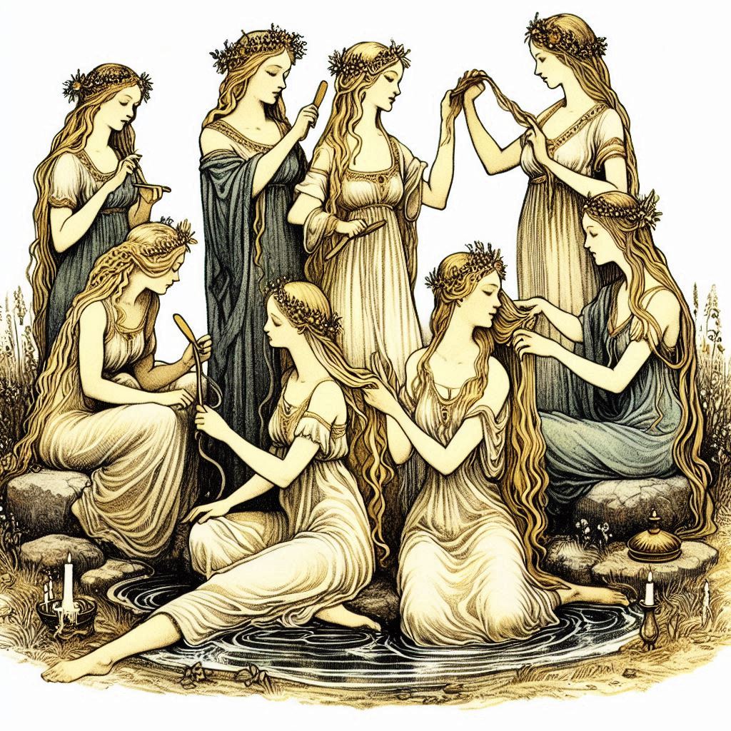 Ilustración de una Xana